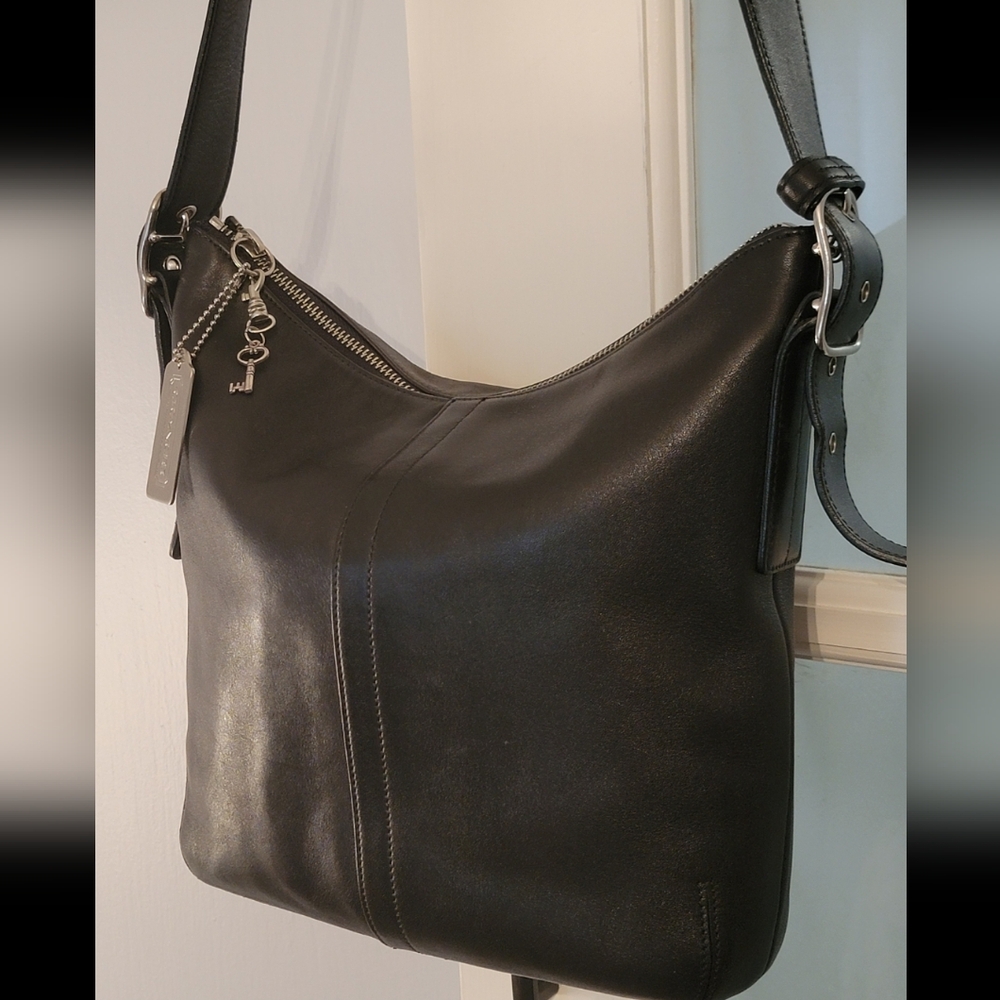 Coach Legacy Vintage Black Leather Shoulder Bag